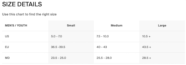 【YES】Select_M's SB Bindings固定器(男款)_2526_尺寸參考