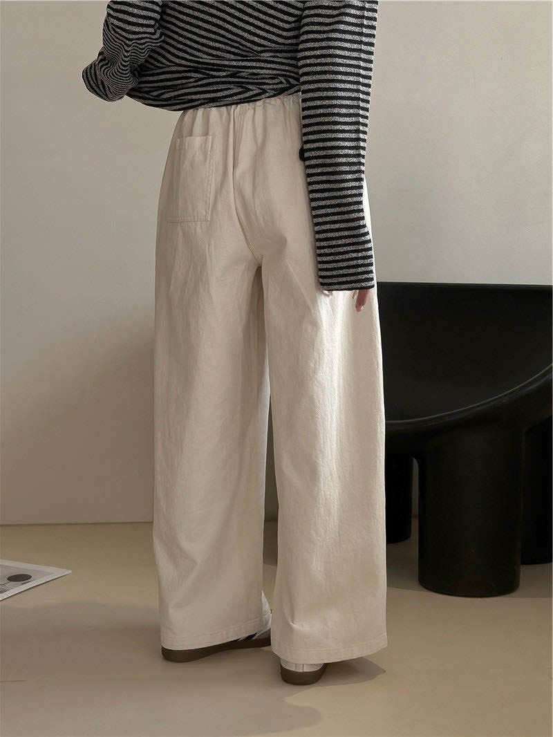 No.2354 純棉休閒直筒楊桃褲