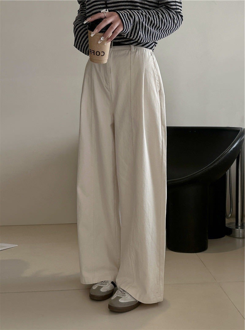 No.2354 純棉休閒直筒楊桃褲