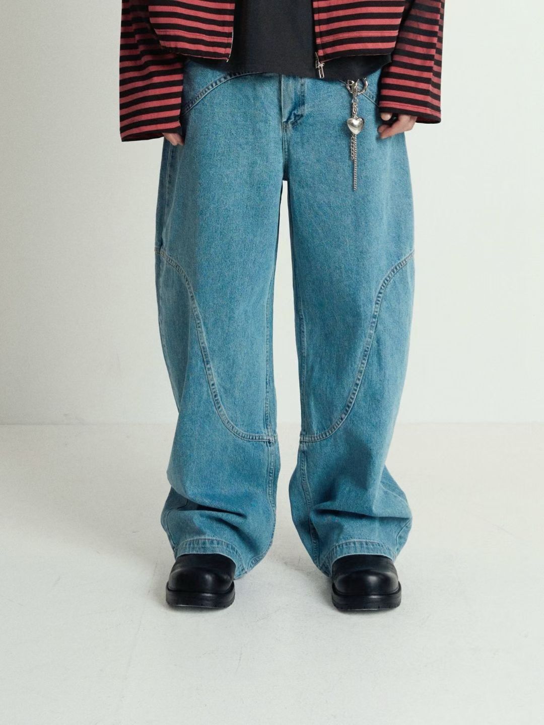 洗水鬆身牛仔褲 APT-017P