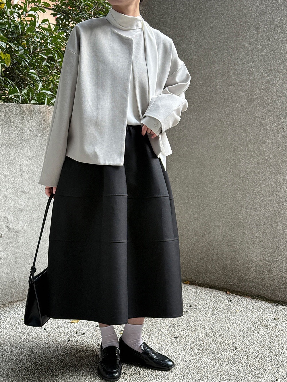 No.5011 高級立體拼接花苞裙