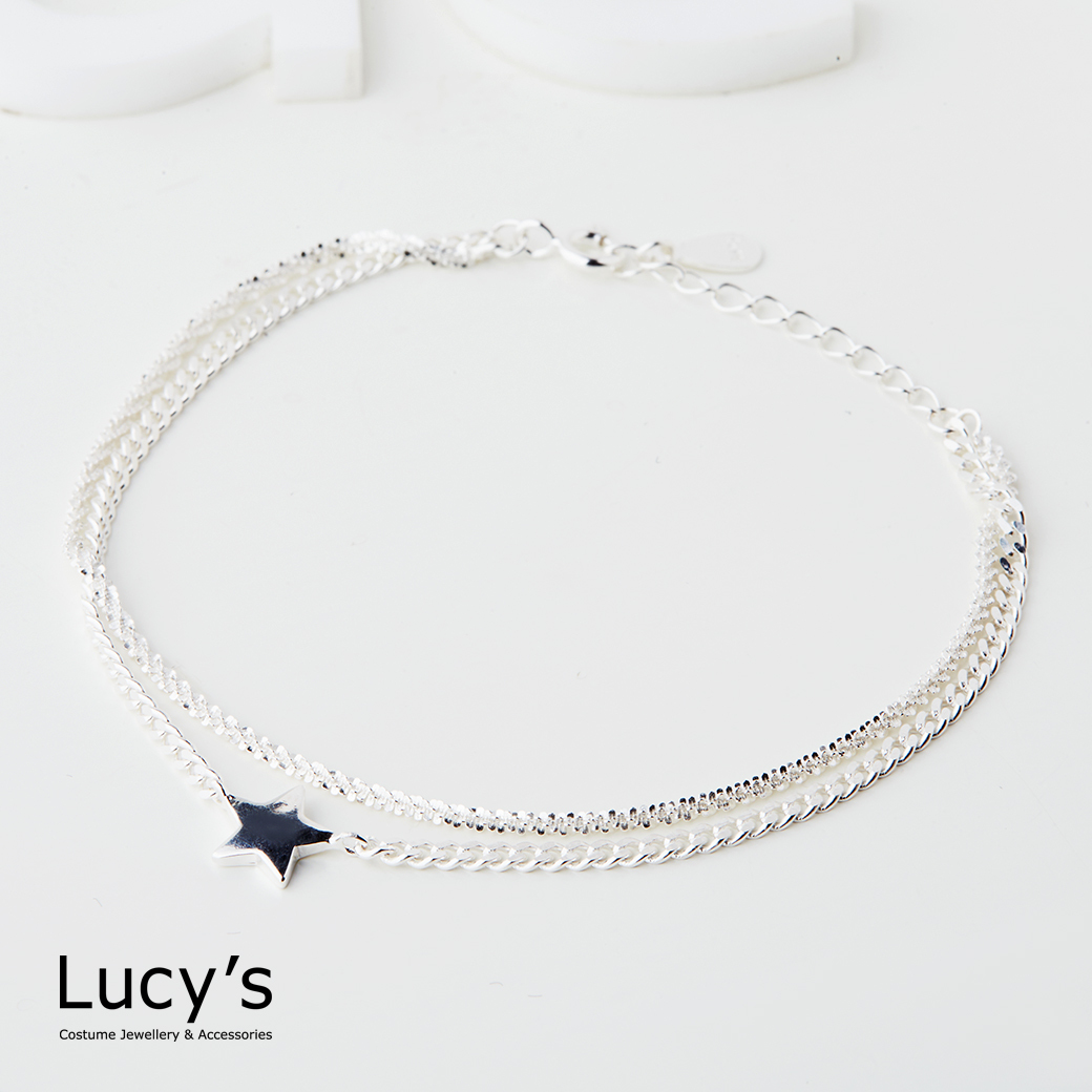 925純銀 滿天星 雙層手鍊 (126493)