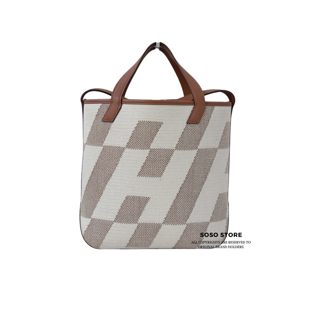 Hermes Cabas H en Biais 27 tote bag - Gold