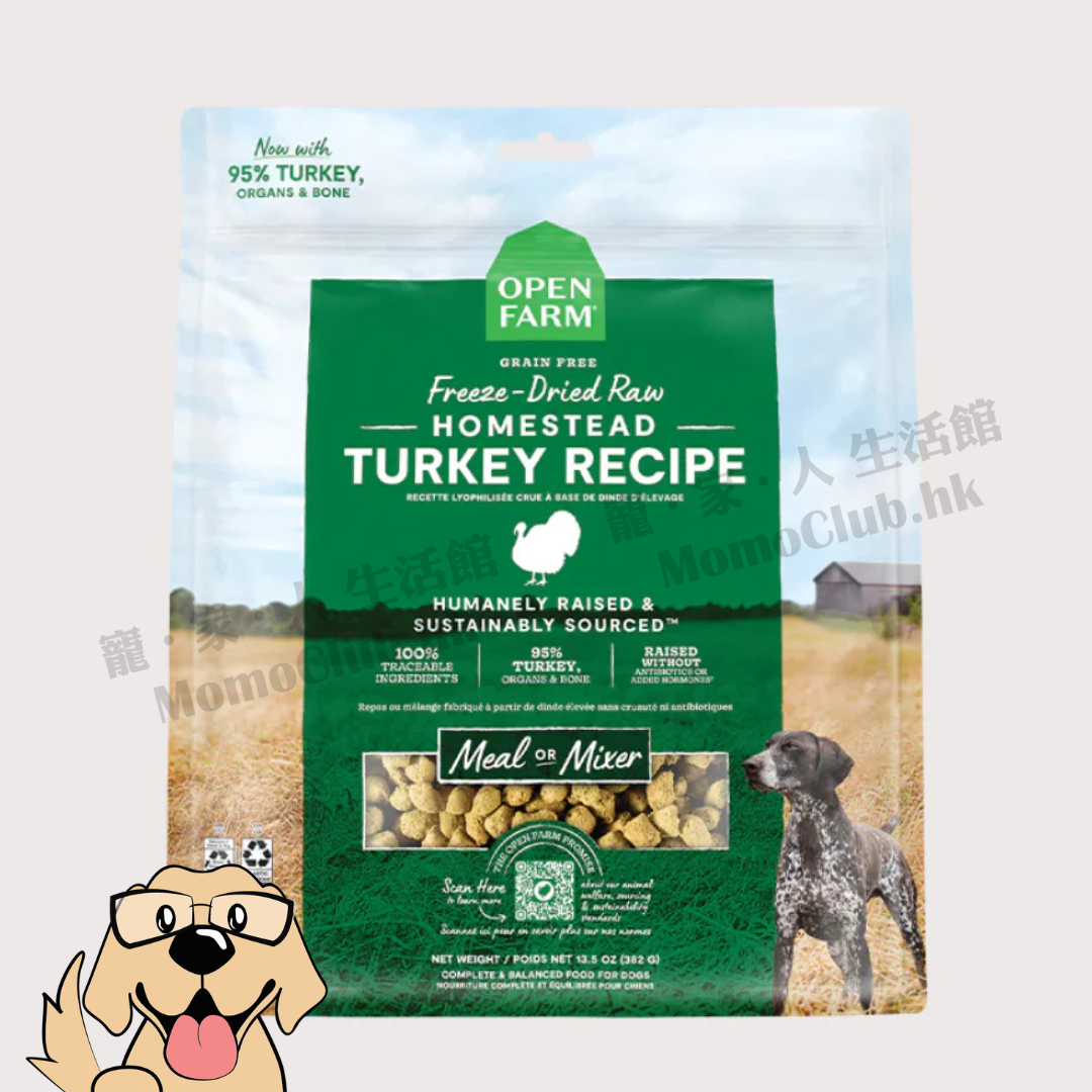 Open Farm - 冷凍農莊火雞生肉狗糧 13.5oz