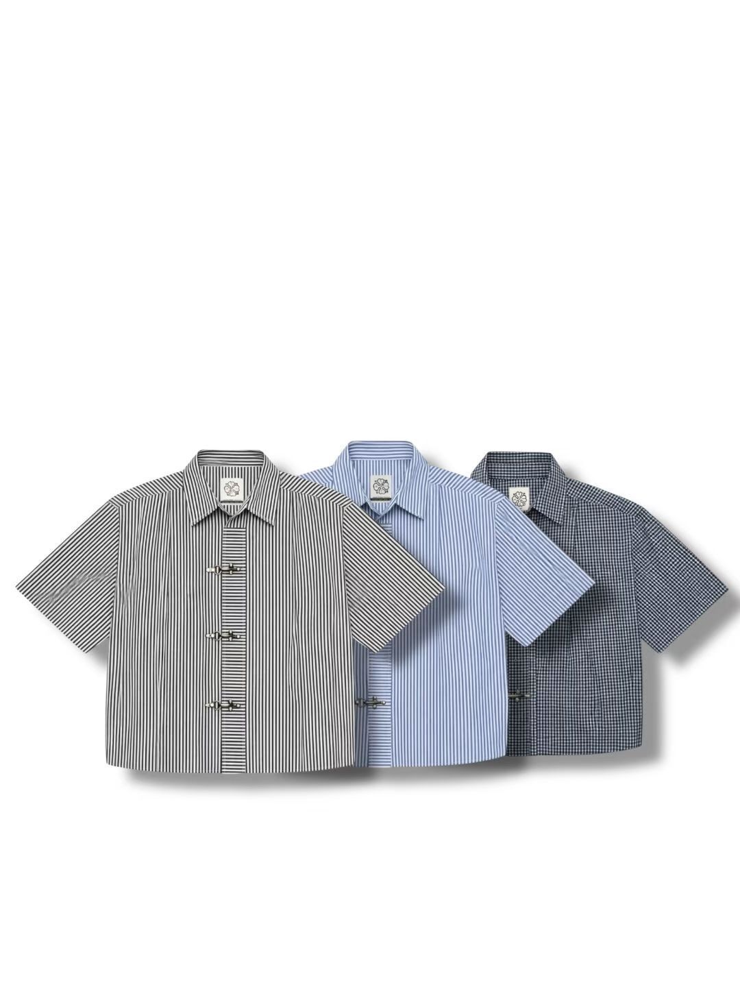 格仔/直間Boxy短袖恤衫 APT-020S