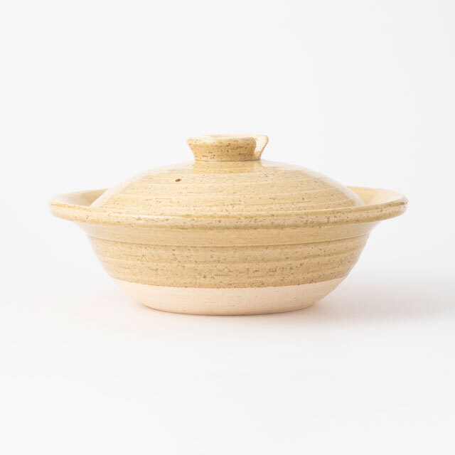 中川政七商店 - 信樂燒平土鍋 / 中 / 黃瀨戶