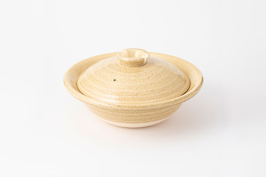 中川政七商店 - 信樂燒平土鍋 / 中 / 黃瀨戶