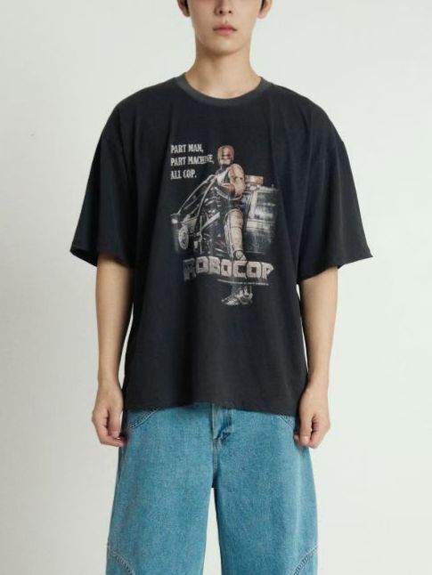 英文字圖案短袖Tee APT-022T