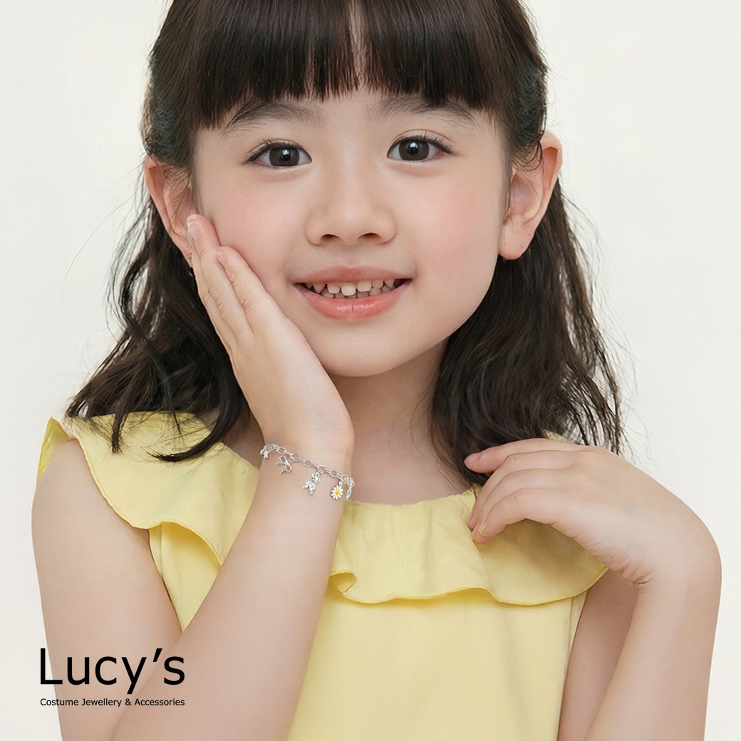 KIDS 兒童系列｜925純銀 小熊世界 手鍊 (130214)