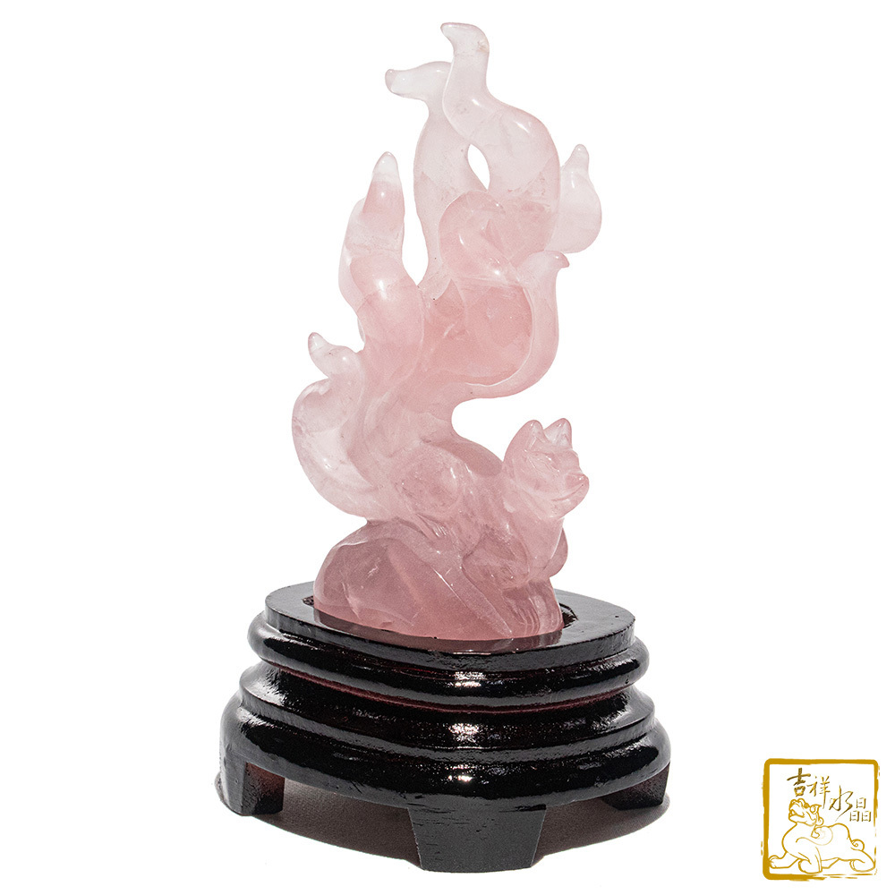 粉水晶狐仙 312g 九尾狐仙