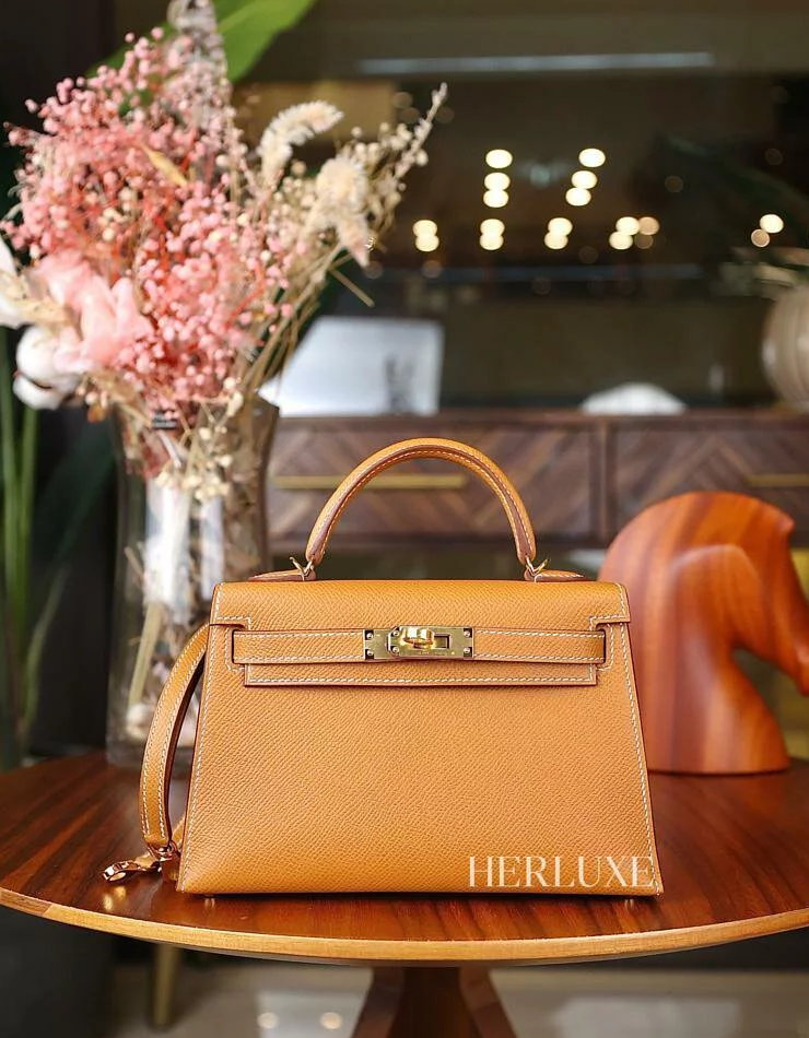 Kelly mini II 37 gold cc epsom G