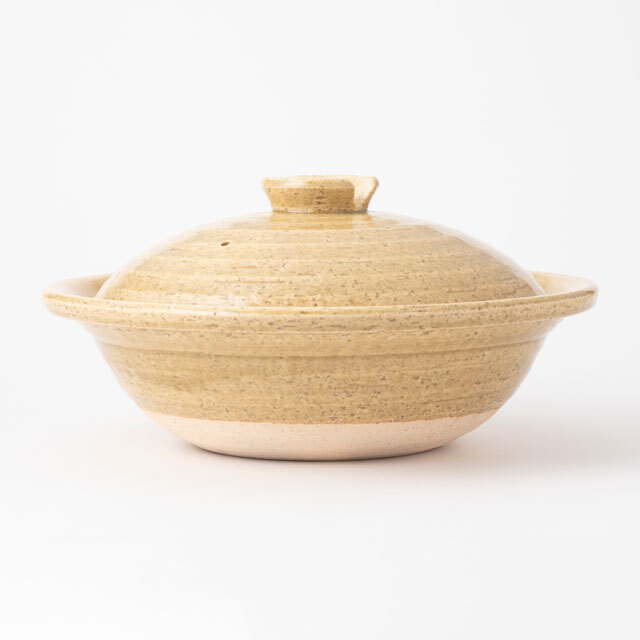 中川政七商店 - 信樂燒平土鍋 / 大 / 黃瀨戶