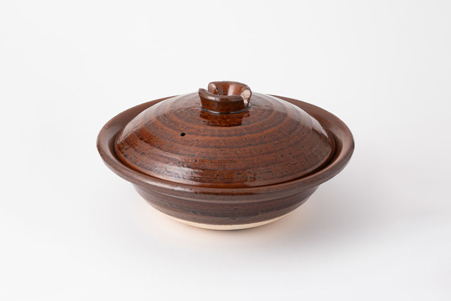 中川政七商店 - 信樂燒平土鍋 / 大 / 糖