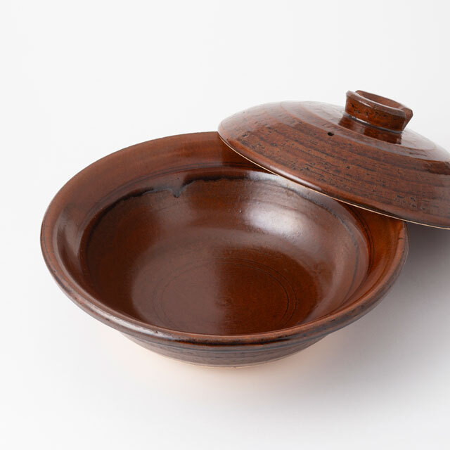 中川政七商店 - 信樂燒平土鍋 / 大 / 糖