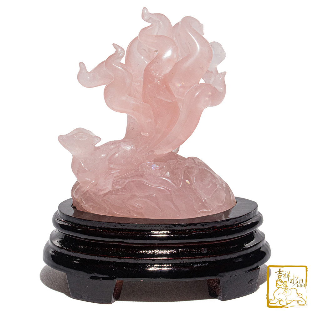 粉水晶狐仙 520g 九尾狐仙