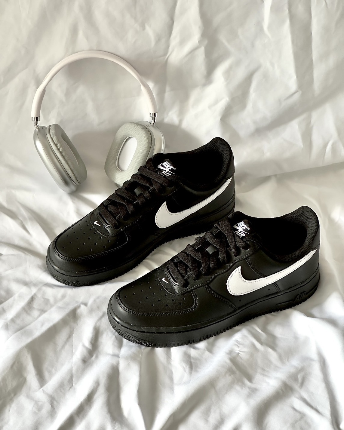<骨折價😍>Nike Air Force 1 '07 低筒 白勾 黑