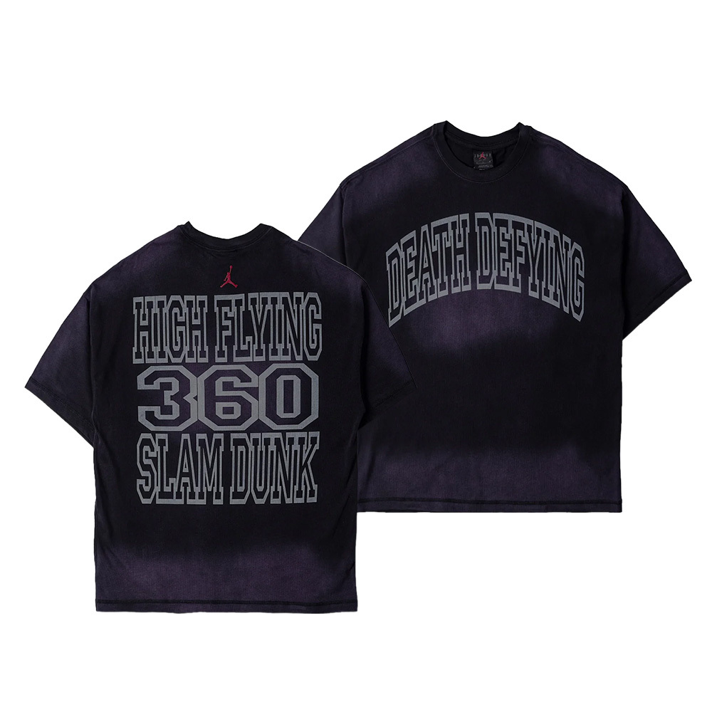 Nike Air Jordan Brand Death Defying Ss Tee 短T 黑 刷舊 廢土風 IO9590-010