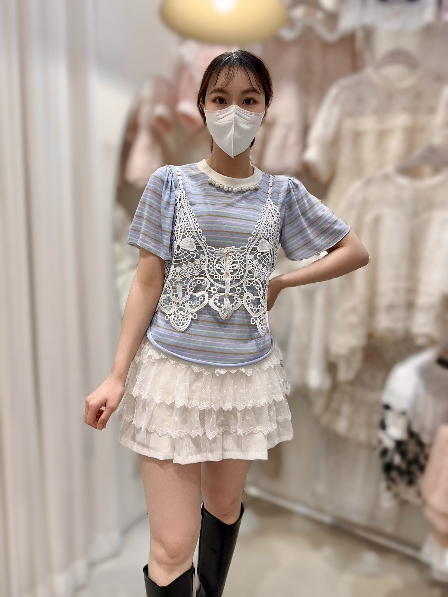 Y82 胸40-47 長22 $419 (一口價)