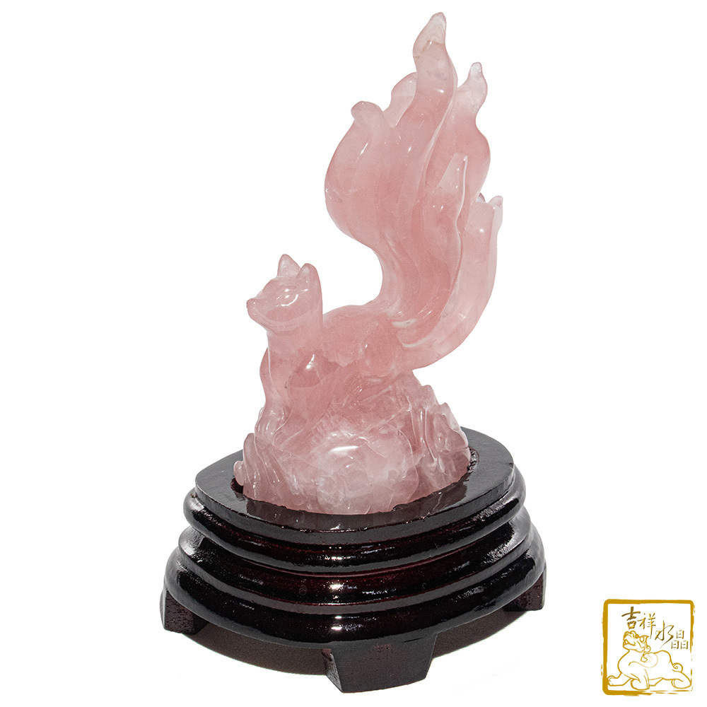 粉水晶狐仙 406g 九尾狐仙