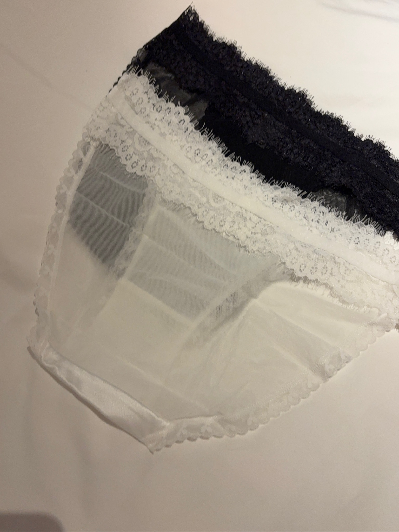 M92/ 甜美滾邊睫毛蕾絲高腰三角內褲