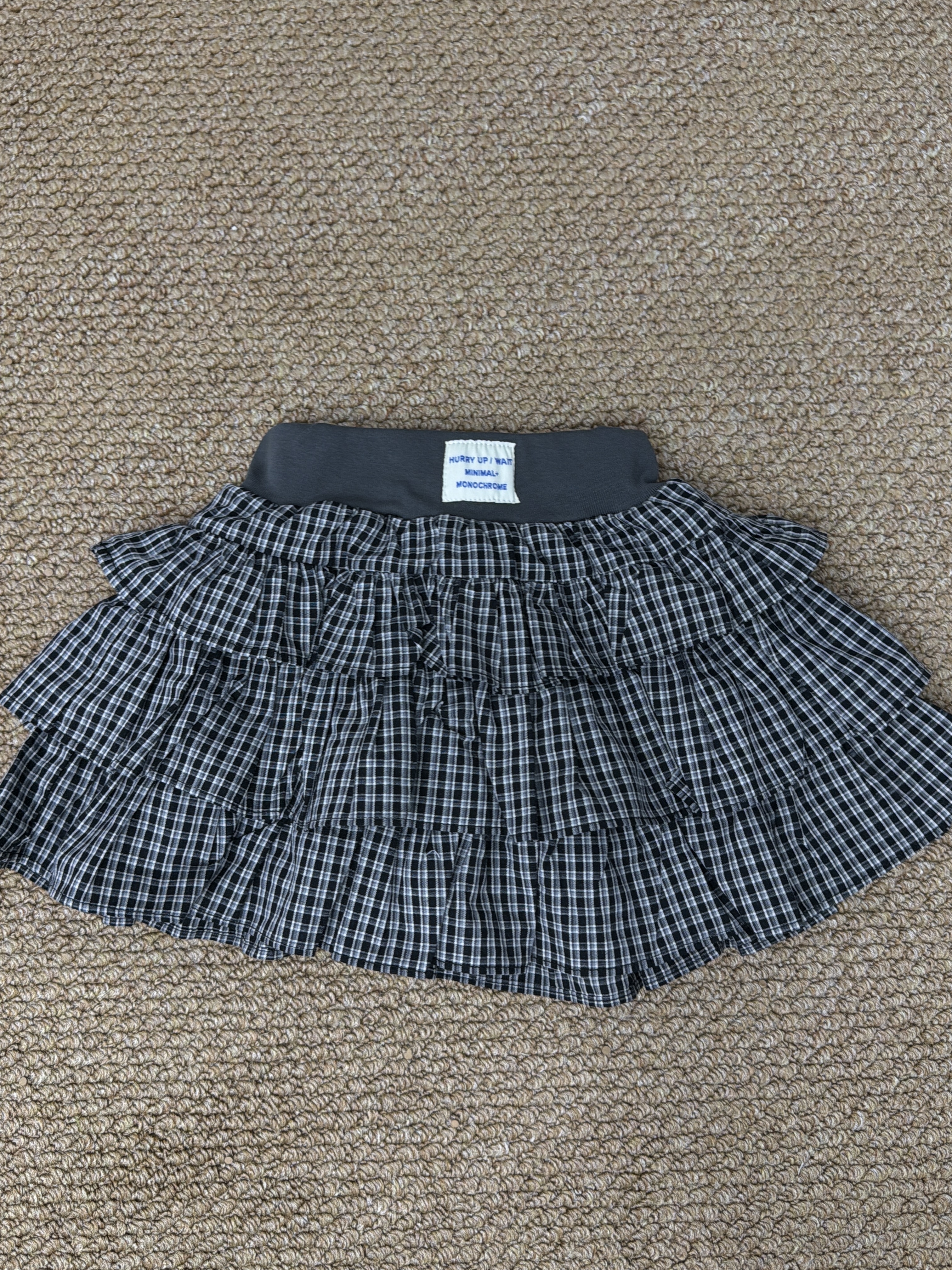 A04395格子蛋糕裙