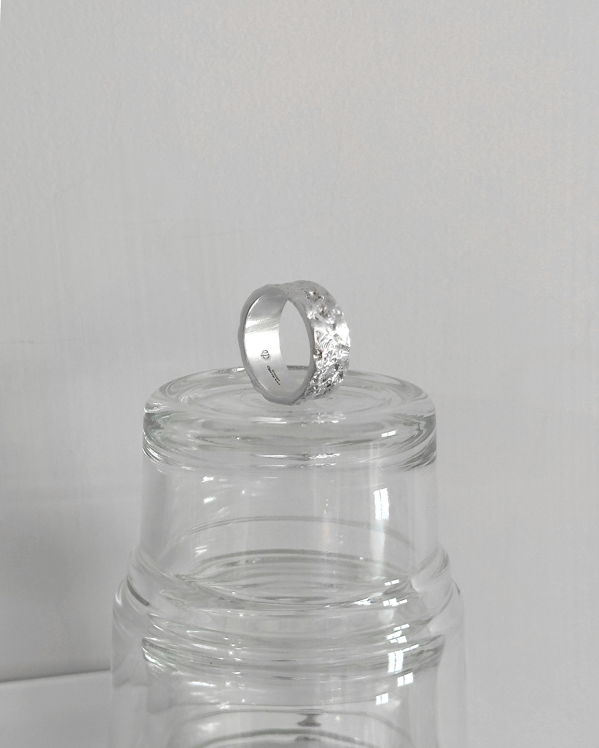 PROJ-ORNMNT 熔岩銀戒 10mm