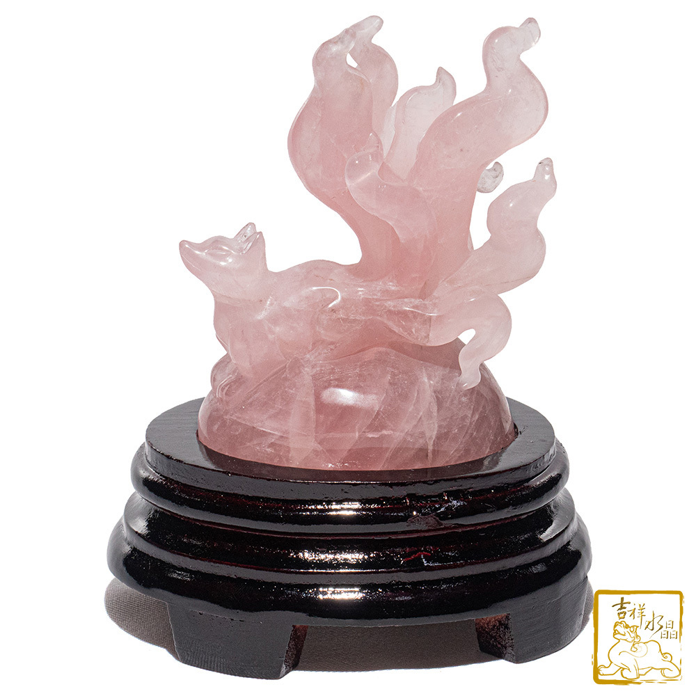 粉水晶狐仙 365g 九尾狐仙