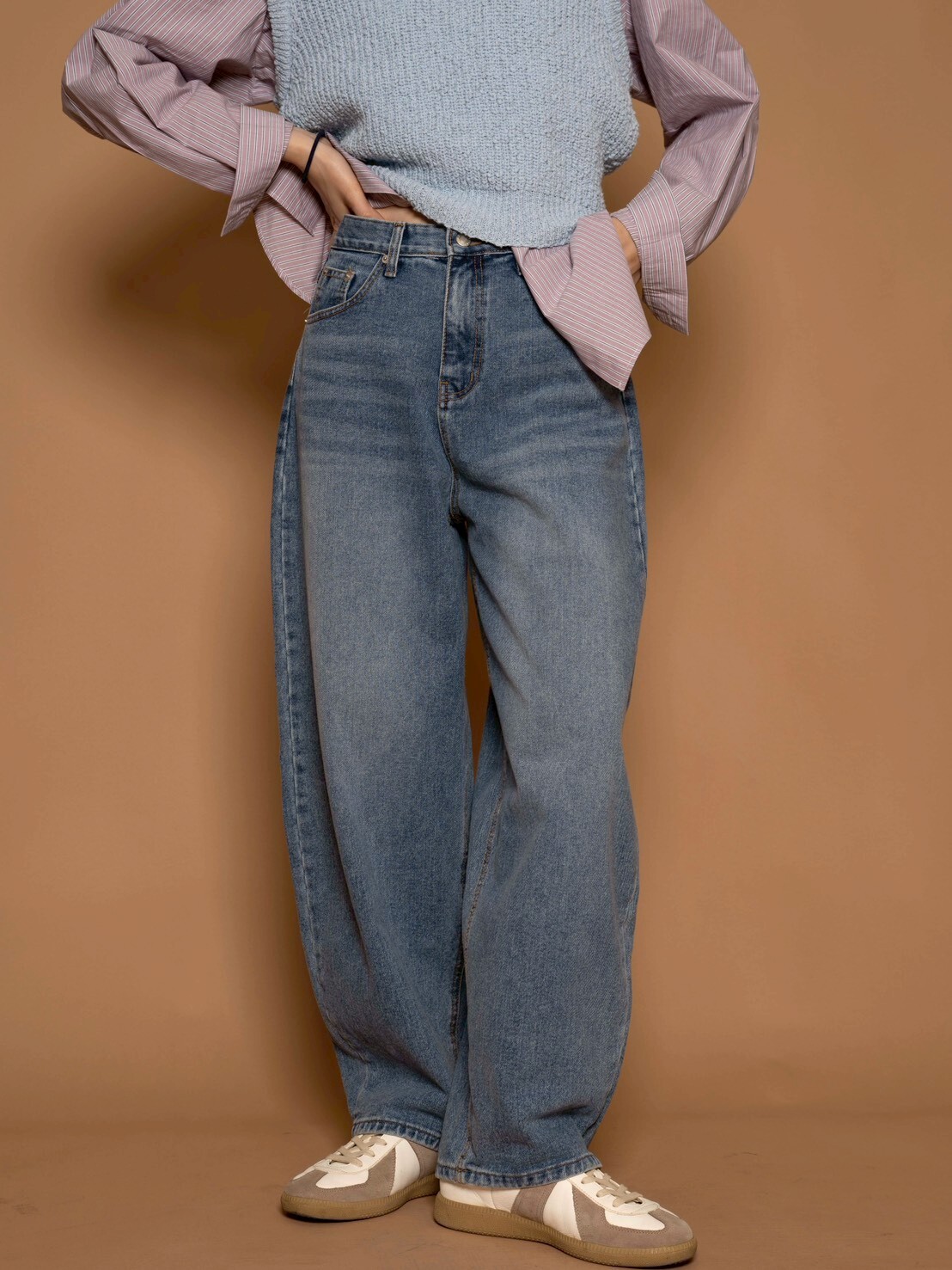 屁股好看繭型不拖地的小腳褲/1色3碼