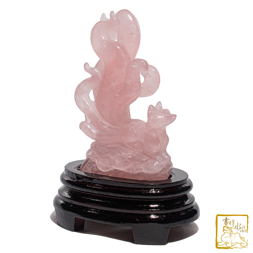 粉水晶狐仙 419g 九尾狐仙