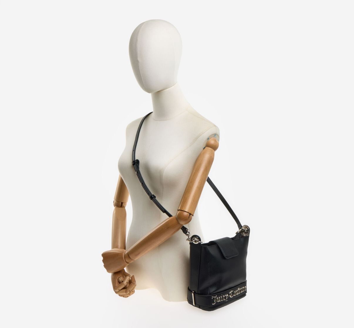 英國代購 (獨立訂單)-JUICY COUTURE Black Bucket Style Shoulder Bag