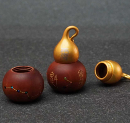 0316JX29-萬壽宮day2-棗木銅頭鎏金七彩葫蘆（B29）