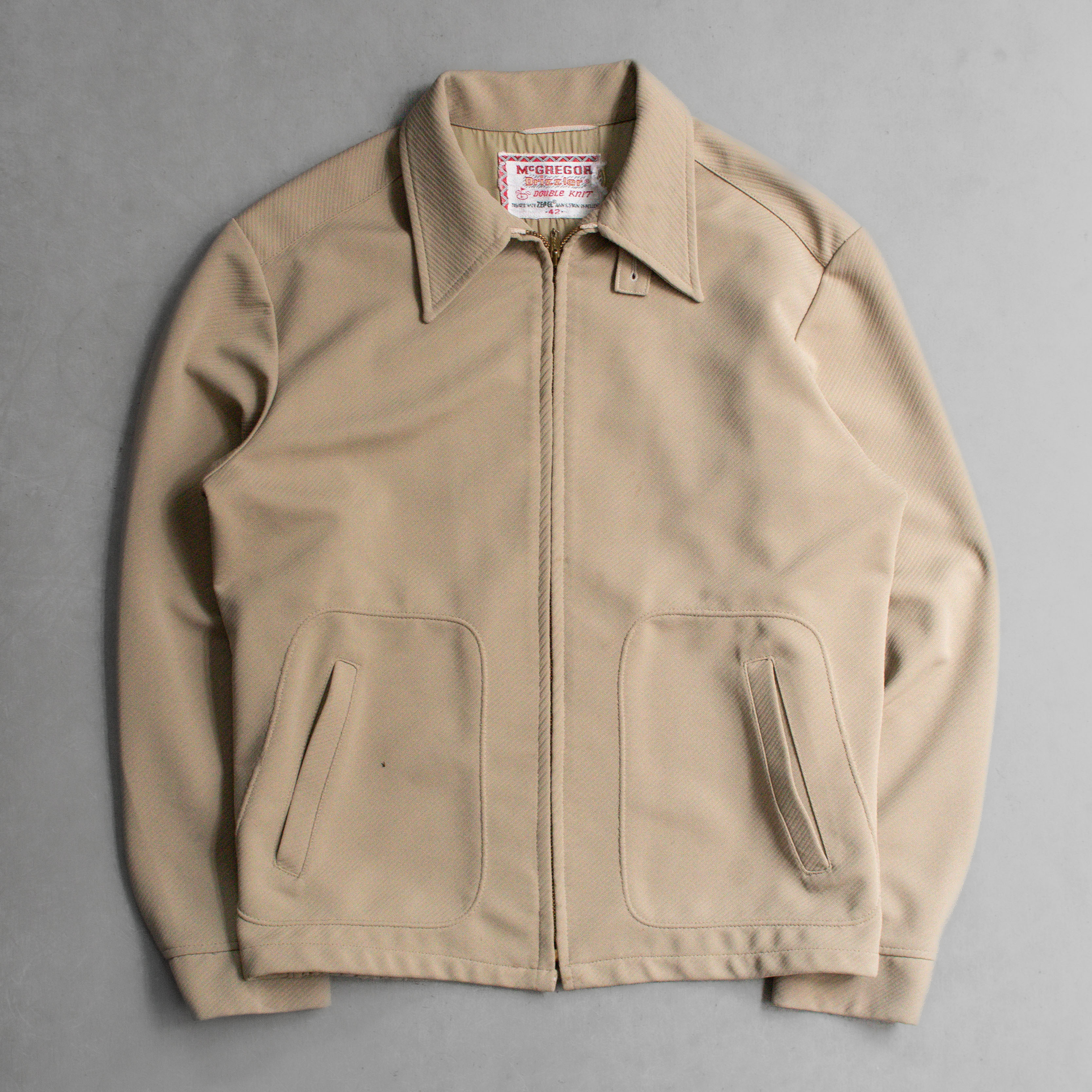 50-60S MCGREGOR DRIZZLER JACKET 美國 卡其 哈靈頓 斜紋 針織 夾克 外套