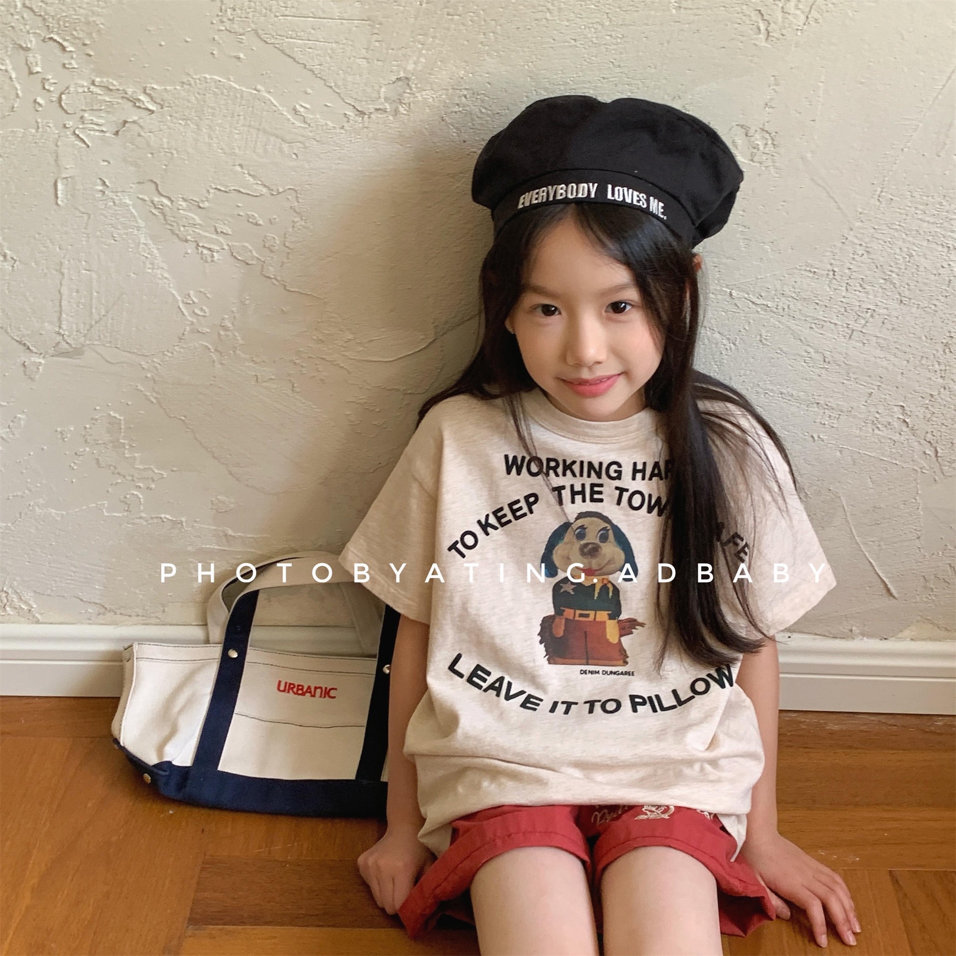 三色復古狗狗上衣