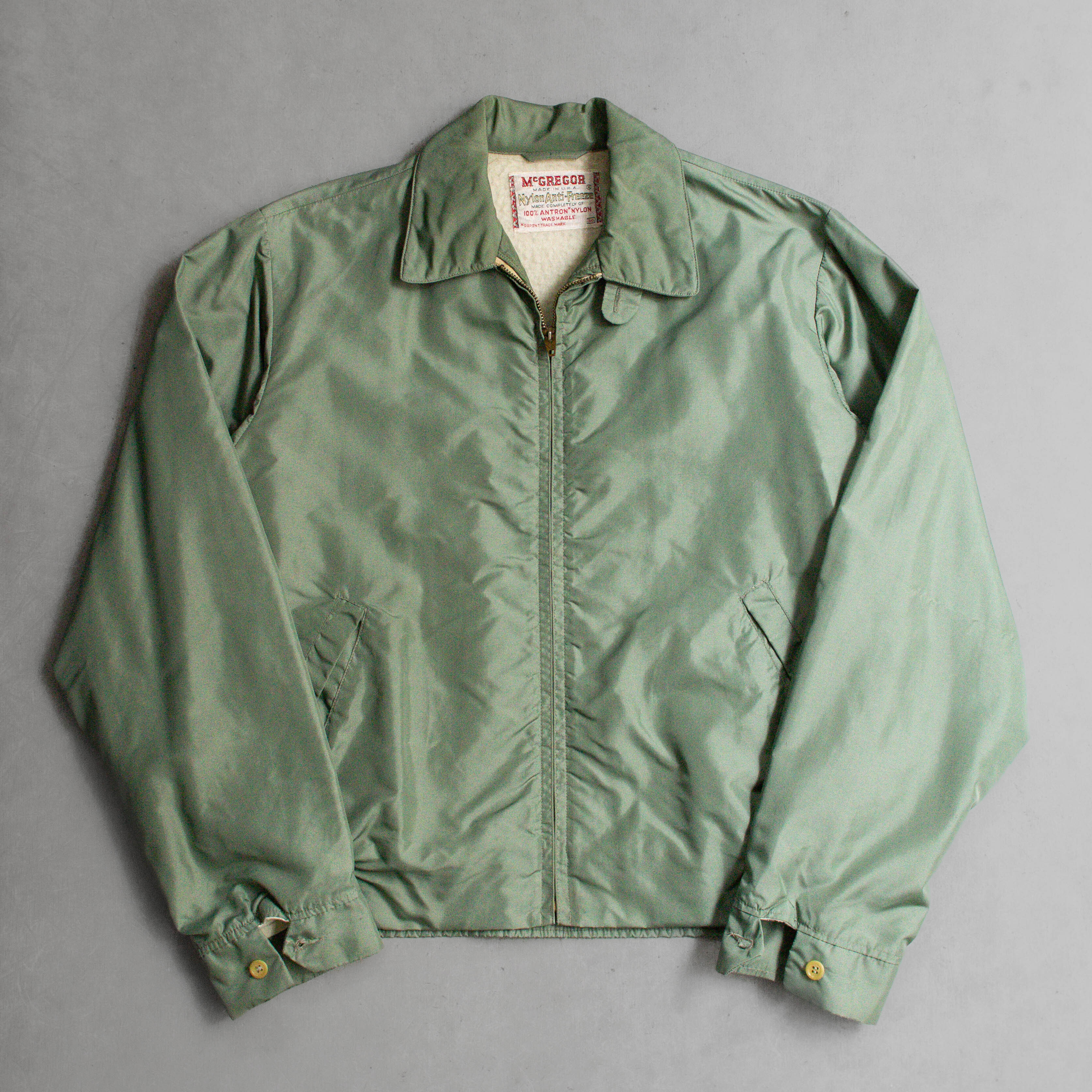 50-60S MCGREGOR ANTI-FREEZE JACKET 美國製 軍綠 刷毛 防風 夾克 外套