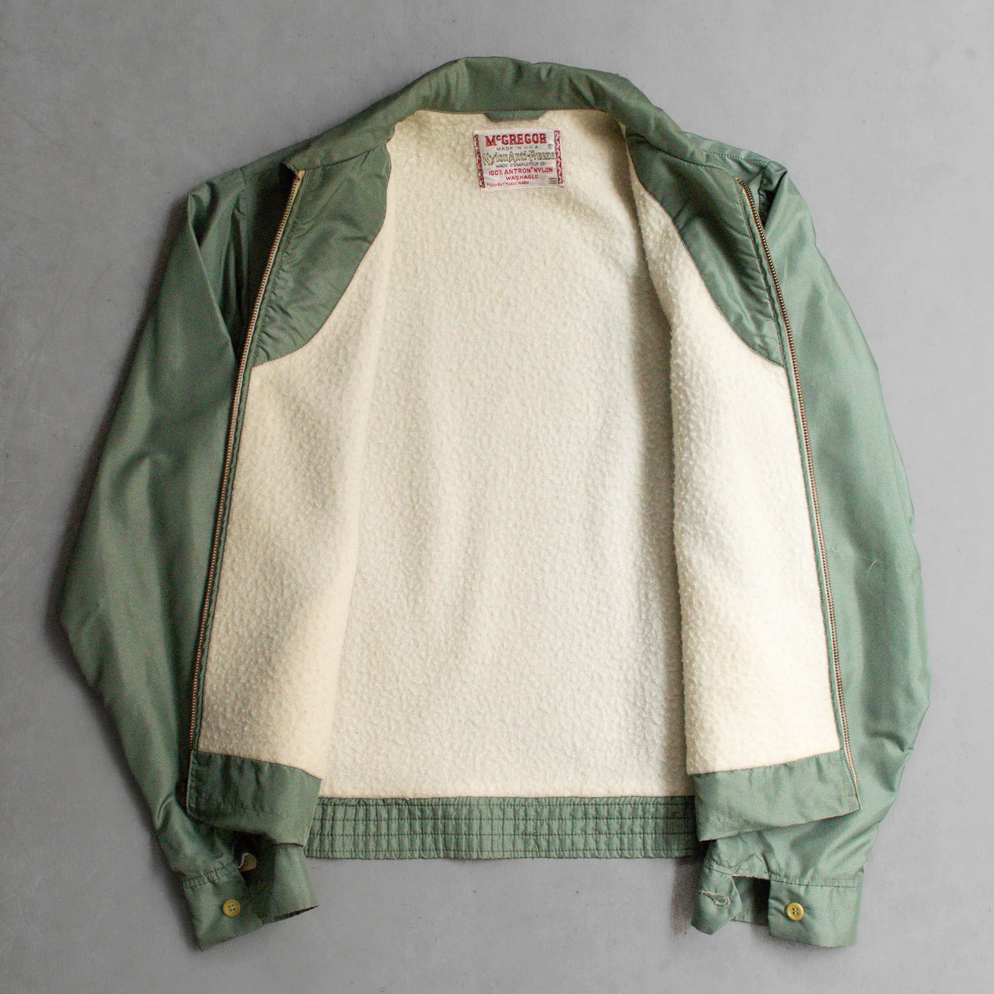 50-60S MCGREGOR ANTI-FREEZE JACKET 美國製 軍綠 刷毛 防風 夾克 外套