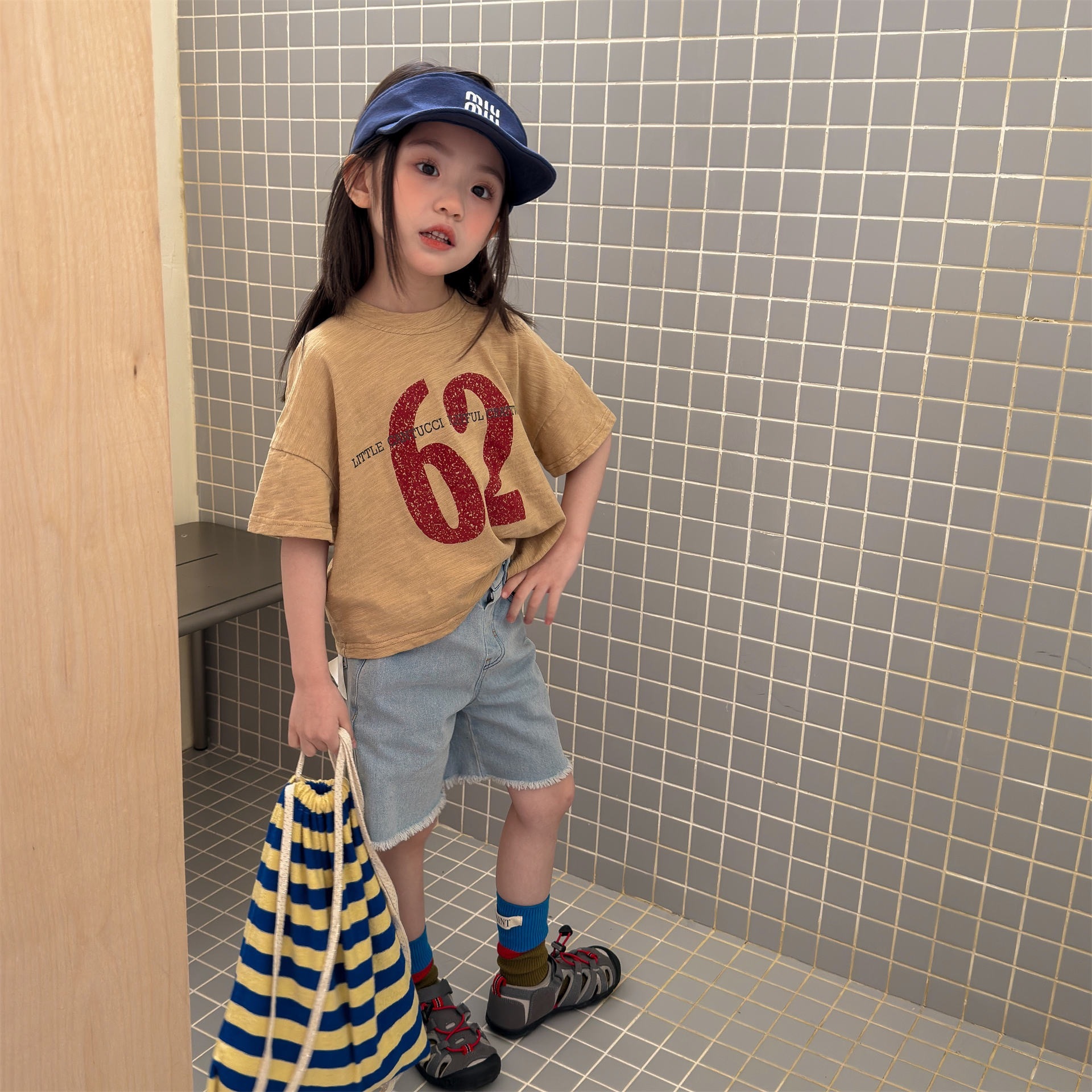 三色數字62上衣