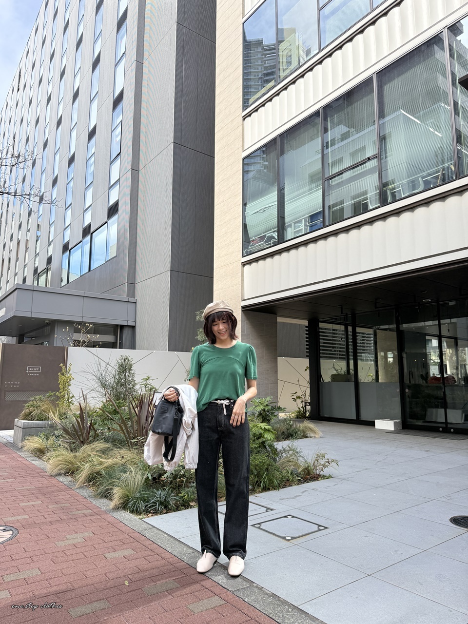 正韓清爽微傘森林綠T