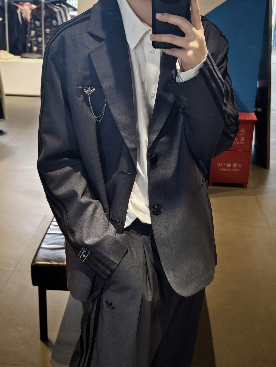 ADIDAS ORIGINALS DLXC U 休閒 西裝 外套 KU8911