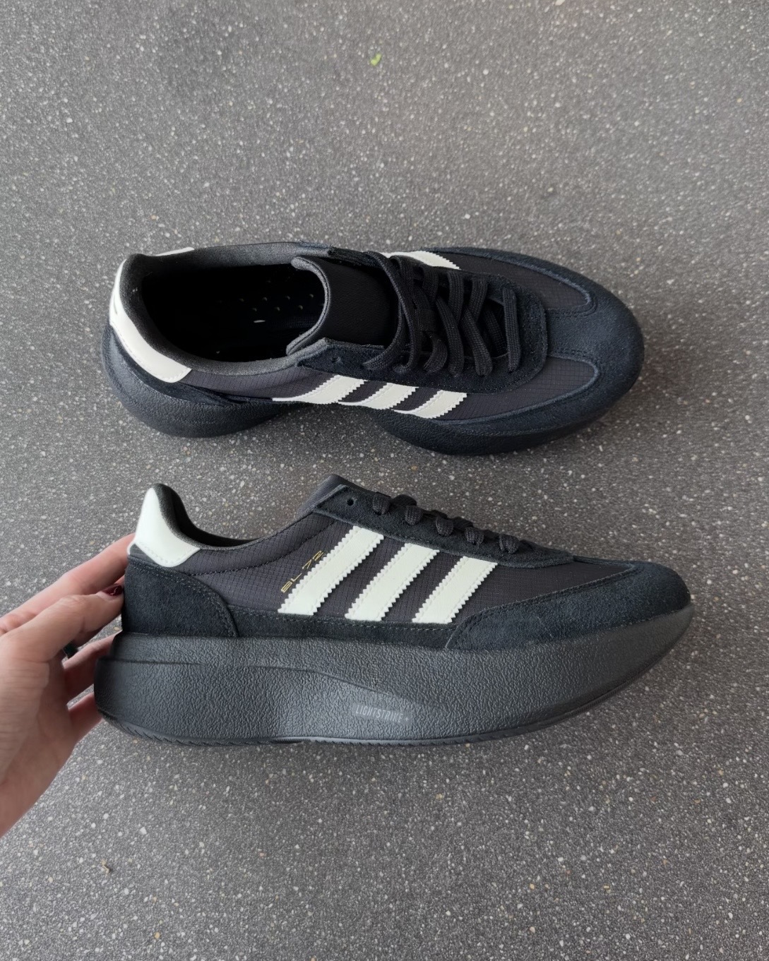 ADIDAS SL 72 PRO 黑奶油 黑色 厚底 增高 緩震 耐磨 男女鞋 KK3073 / 調貨