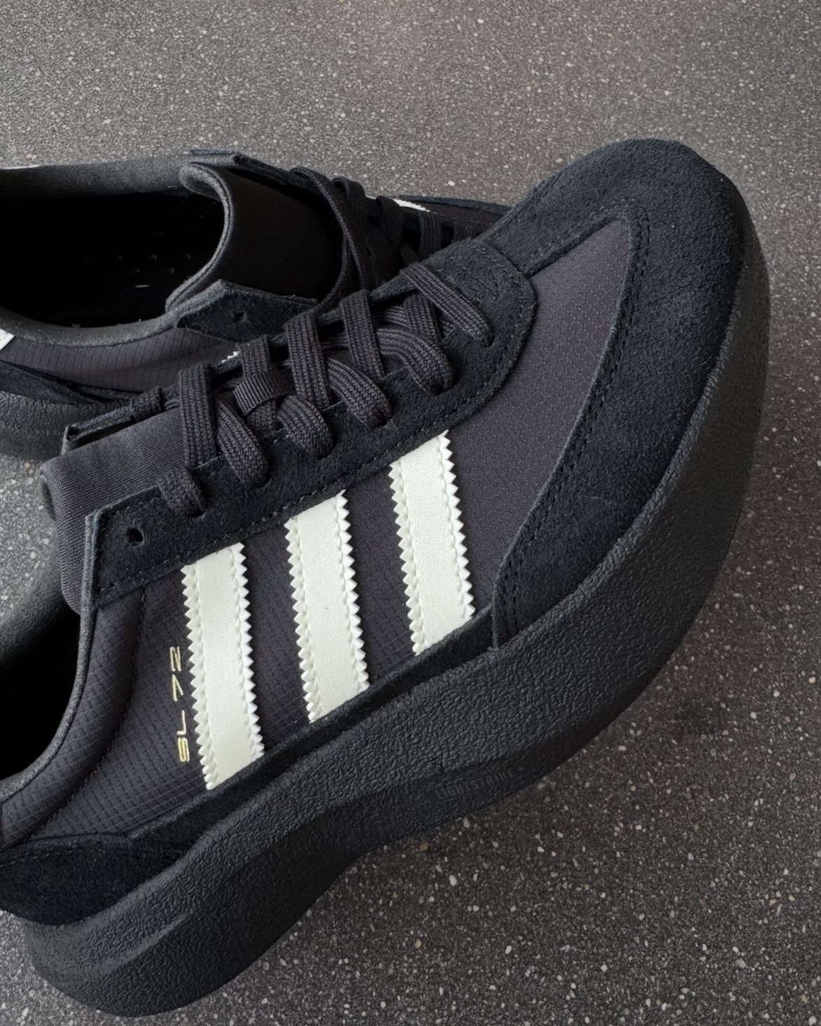 ADIDAS SL 72 PRO 黑奶油 黑色 厚底 增高 緩震 耐磨 男女鞋 KK3073 / 調貨