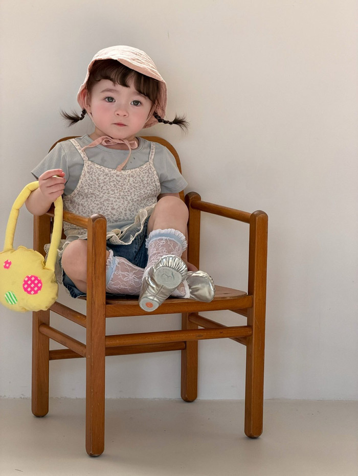 正韓夏AIAI碎花假兩件上衣