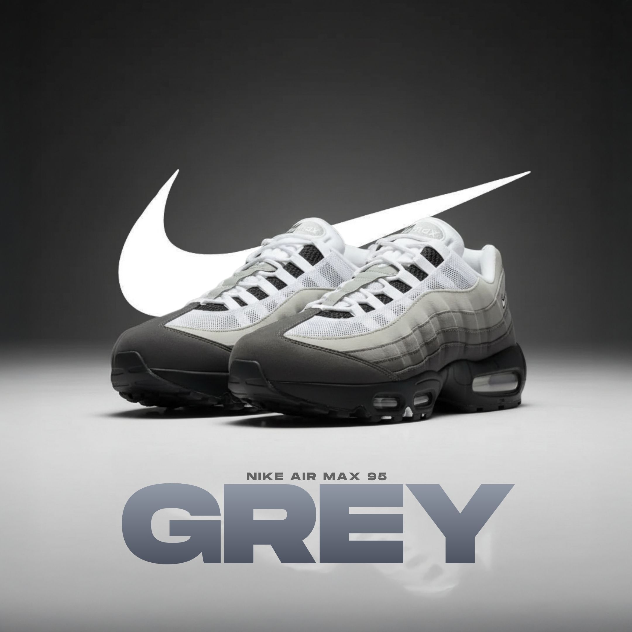 NICEDAY 代購 Nike Air Max 95 氣墊 灰黑 黑灰 漸層 拼接 復古 HM4740-007