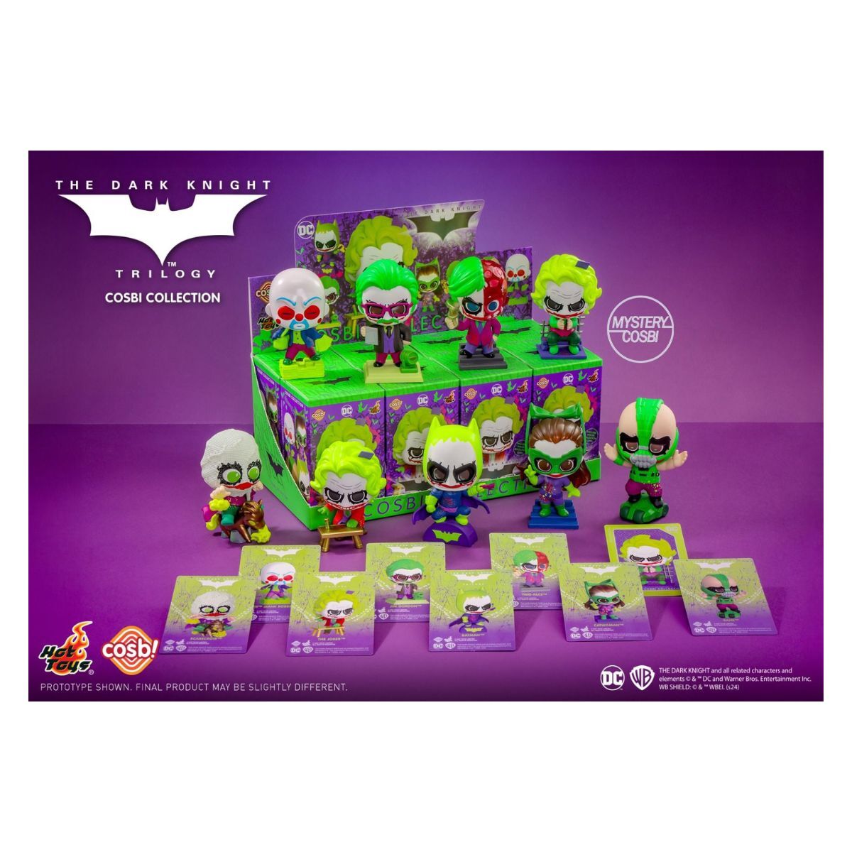 Hot Toys CBX189 蝙蝠俠黑暗騎士三部曲 - 小丑系列 盒玩(全8款)