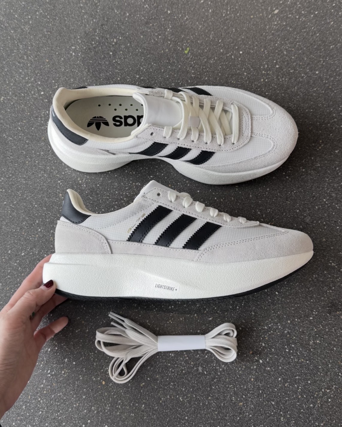 ADIDAS SL 72 PRO 奶油白黑 黑色 米白 厚底 增高 緩震 耐磨 男女鞋 KK3074 / 調貨