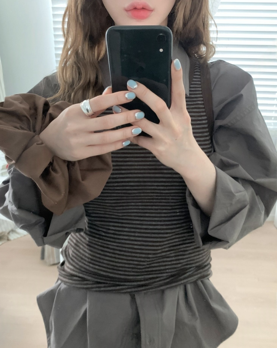 粗獷鏡面開口戒 [ 銀色 / Free ]