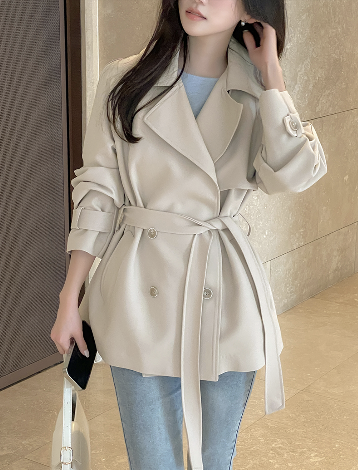 Lyida Urban Trench Coat [ 3 colors / Free ]