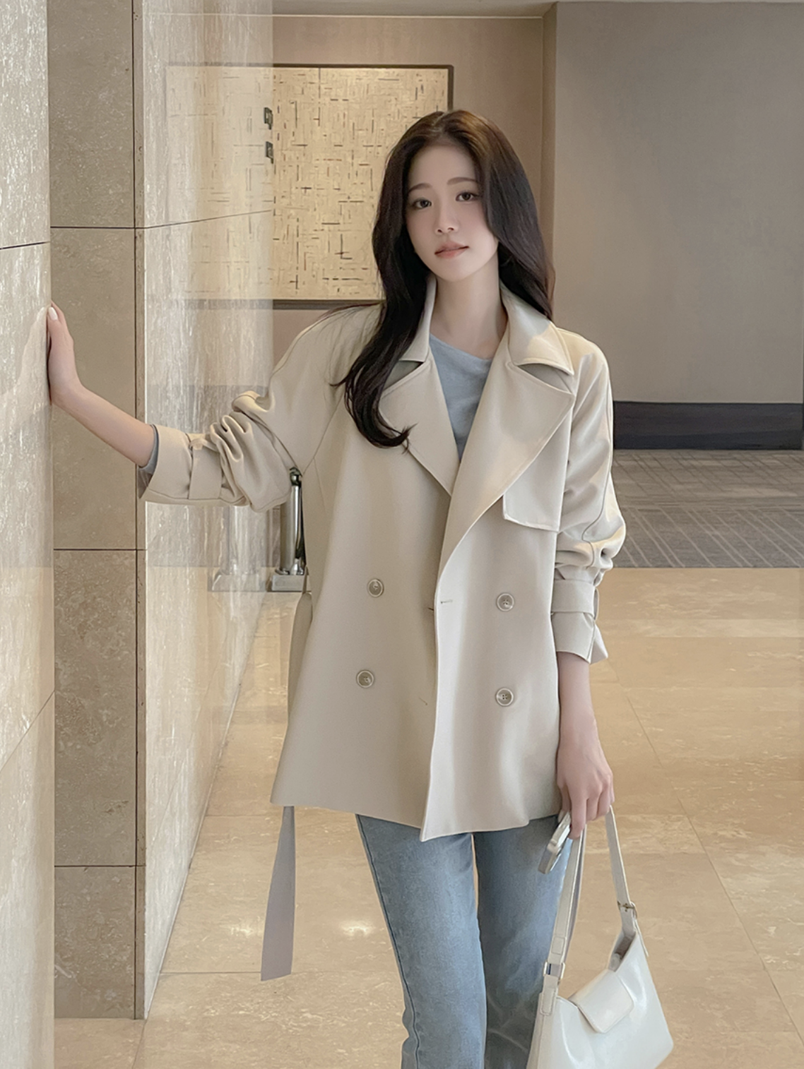 Lyida Urban Trench Coat [ 3 colors / Free ]