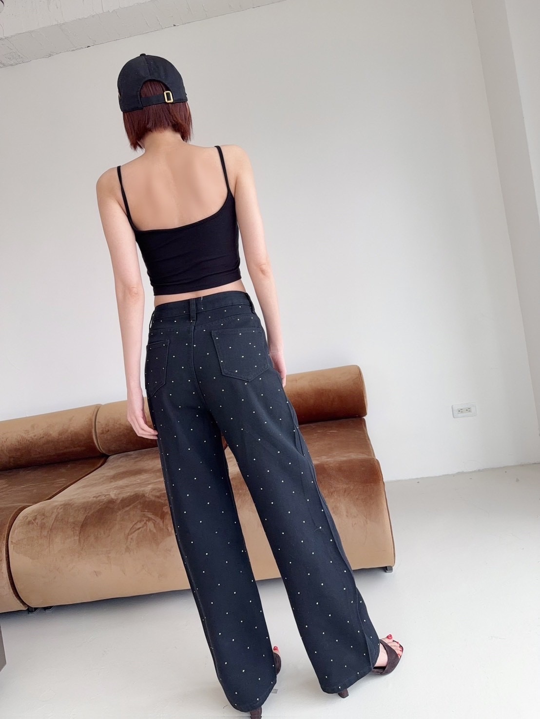 🇹🇼燙鑽直筒牛仔褲｜細節點亮・日常百搭