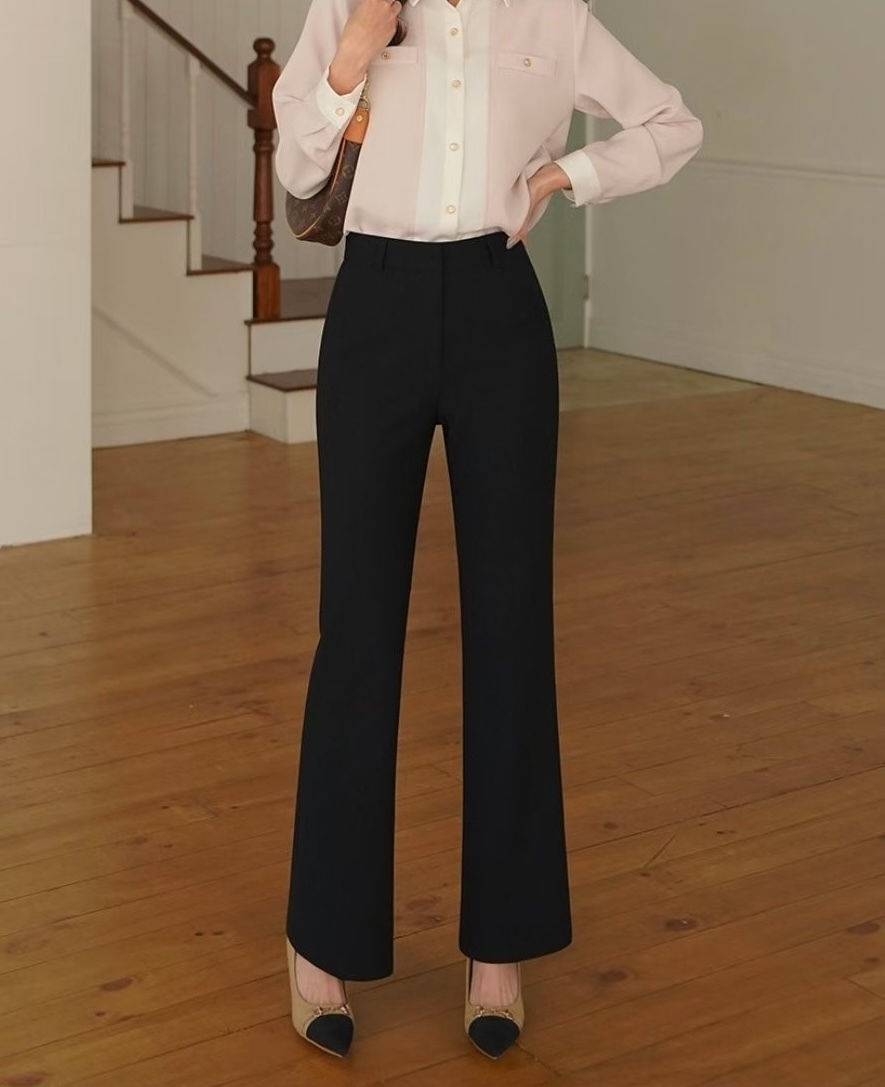 Yves 極修身微喇叭西裝褲  [ 3色 / S,M,L ]