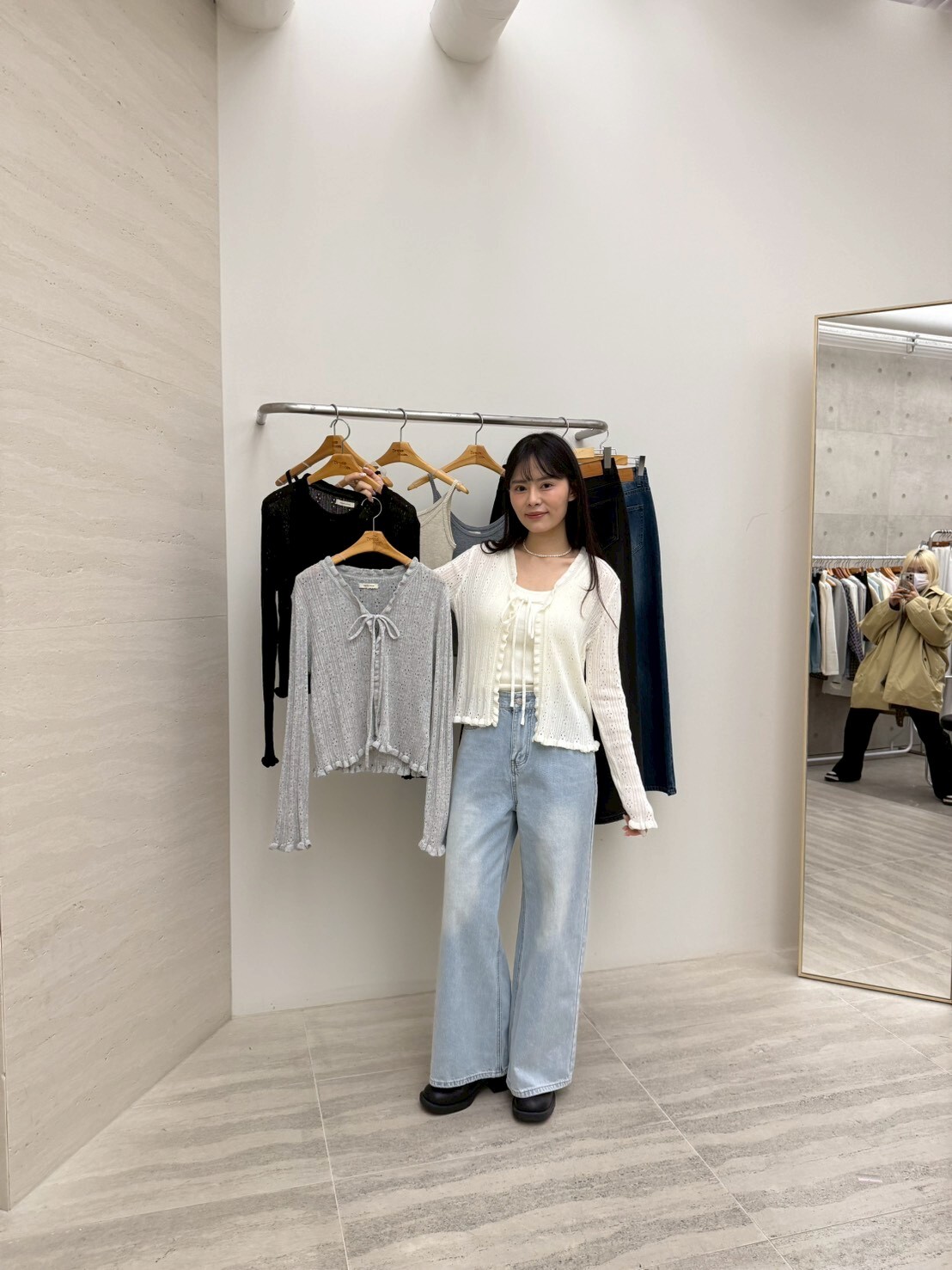 DR6052 韓系簡約感鏤空針織上衣